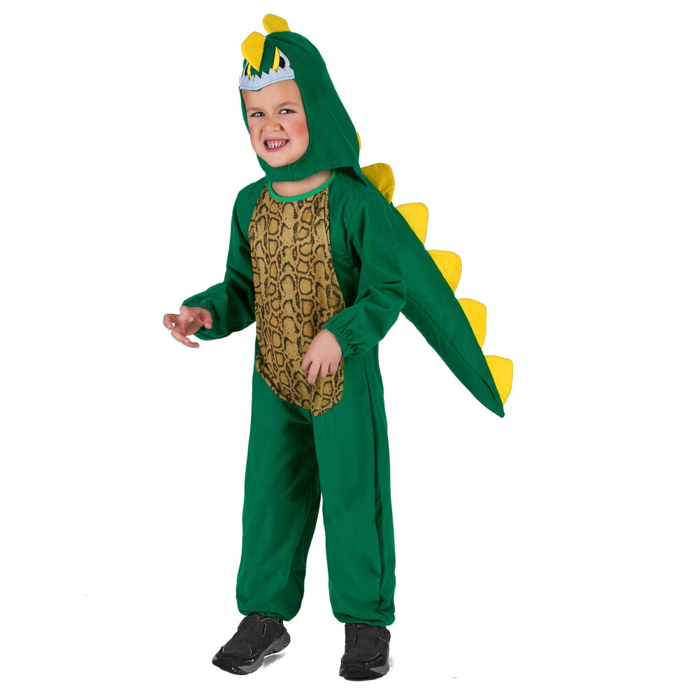 Rubies (S 4-6 Years (110-120 Cm)) Green And Yellow Dinosaur Costume For Children Green,Yellow