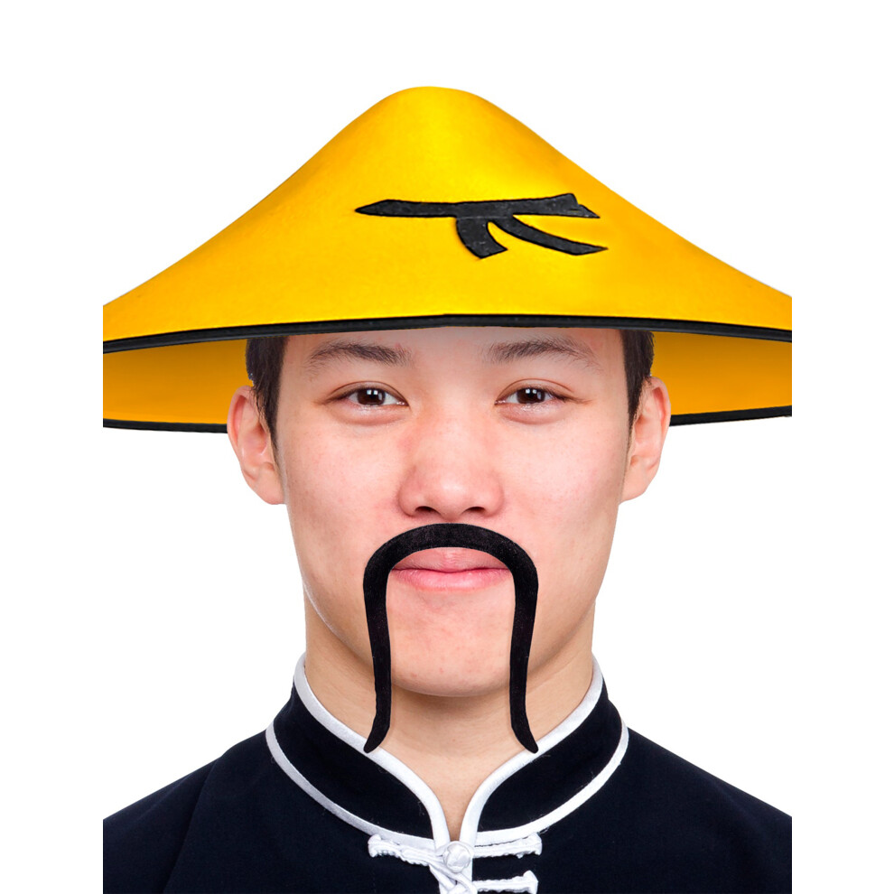 Rubies Adult Chinese Mustache Black