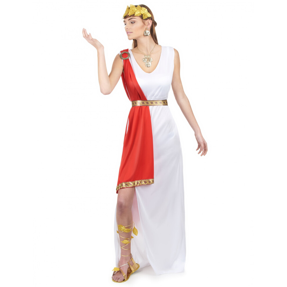 Rubies (Xl) Women's Draped Roman Goddess Costume Red