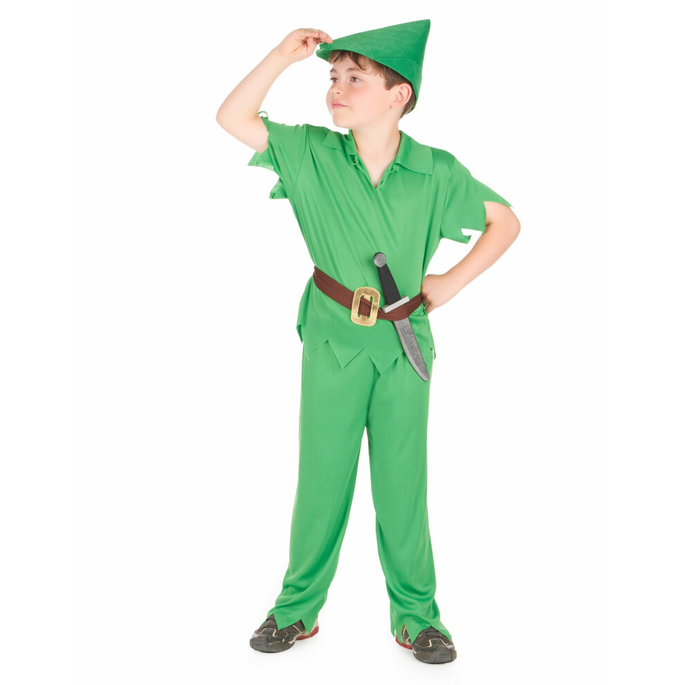 Rubies (M 7-9 Years (120-130 Cm)) Neverland Boy Costume Green