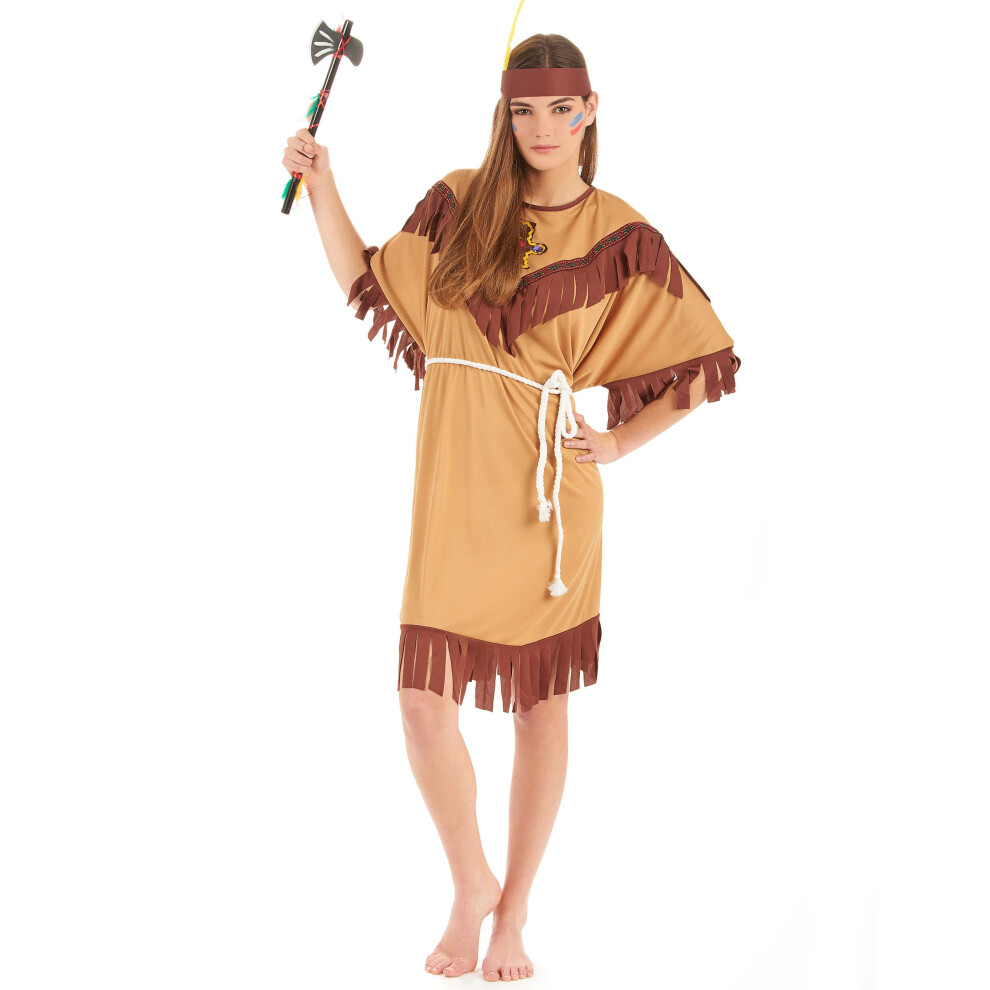 Rubies (S) Two-Tone Indian Costume For Women Red/Light/Brown