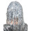 Rubies Adult Silver Metallic Wig with Bangs 2