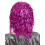 Rubies Adult fuchsia metallic wig 2