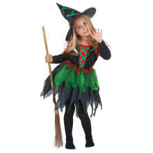 (M 7-9 years (120-130 cm)) Halloween girl's woodland witch costume