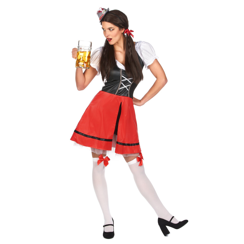 Rubies (M / L) Black And Red Bavarian Costume For Women Black,Red