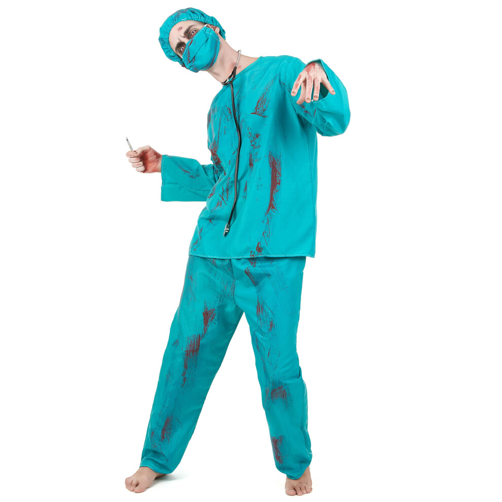 Rubies (M) Adult Halloween Zombie Surgeon Costume