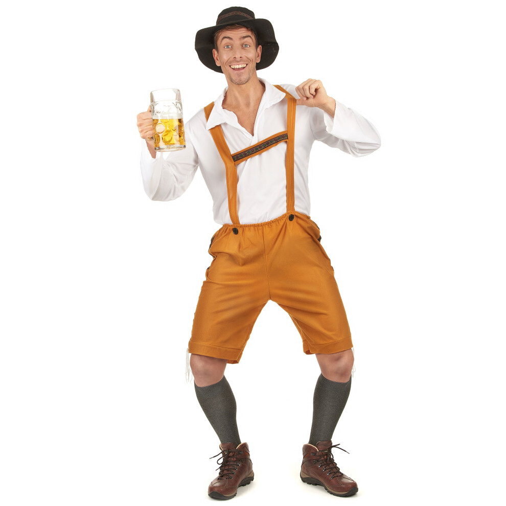 Rubies (L) Bavarian Costume For Men Yellow