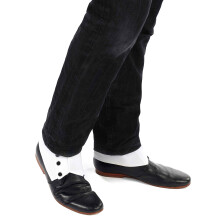 Pair of white adult gaiters