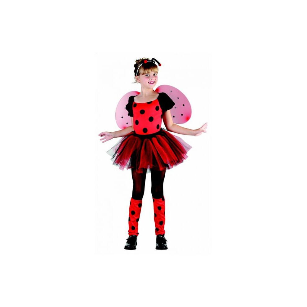Rubies (M 7-9 Years (120-130 Cm)) Ladybug Costume With Tutu For Girls Red