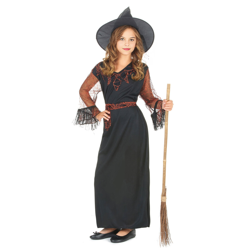 Rubies (M 7-9 Years (120-130 Cm)) Witch Costume For Girls Halloween Black