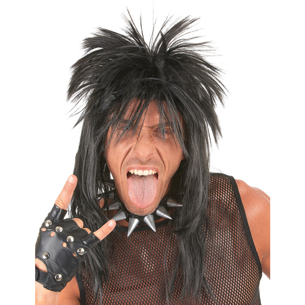 Rubies Adult Black Punk Wig