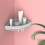 Grey Wall Mounted Triangle Storage Shelf 332x239x50mm for Bathroom 6
