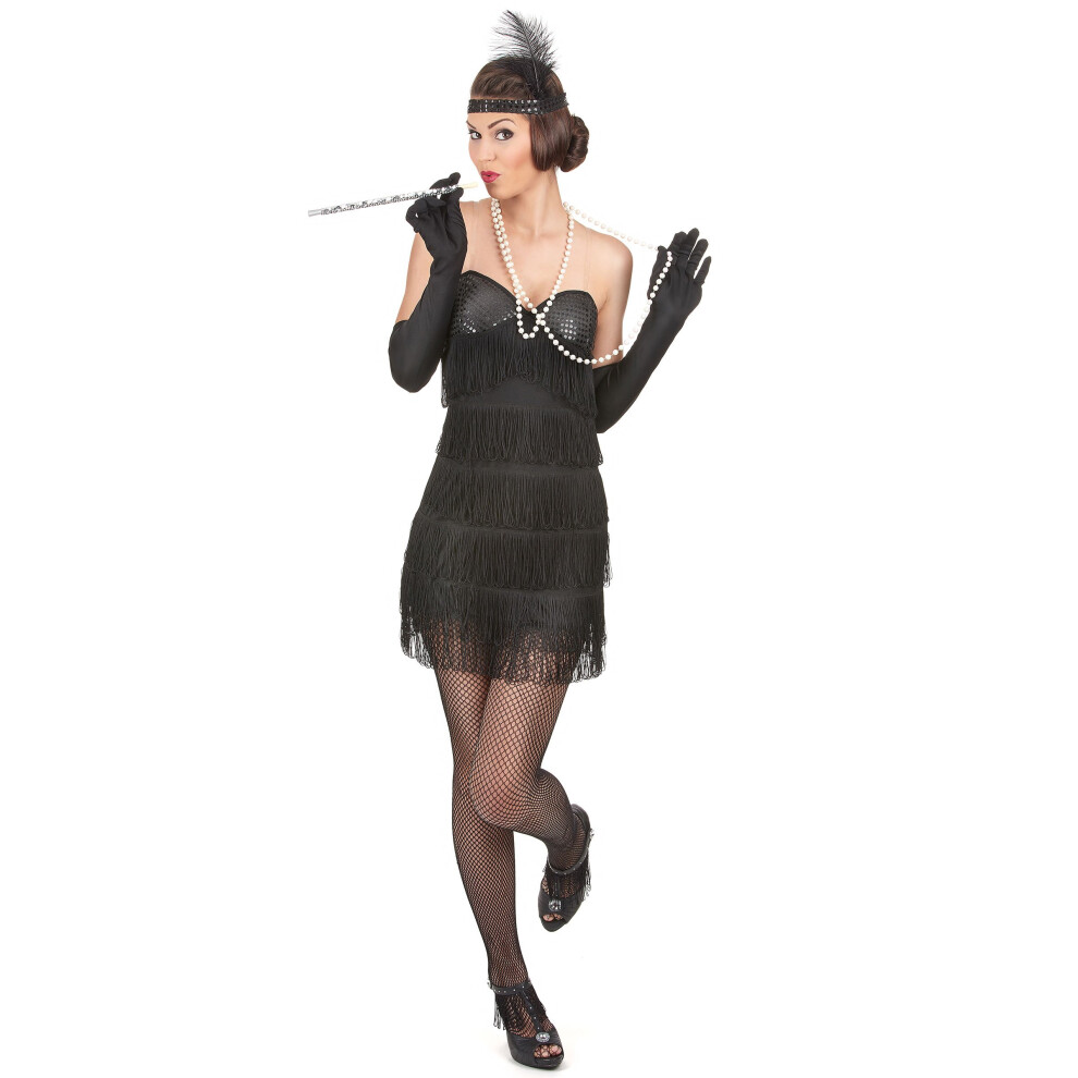 Rubies (M / L) Sexy Charleston Costume For Women Black