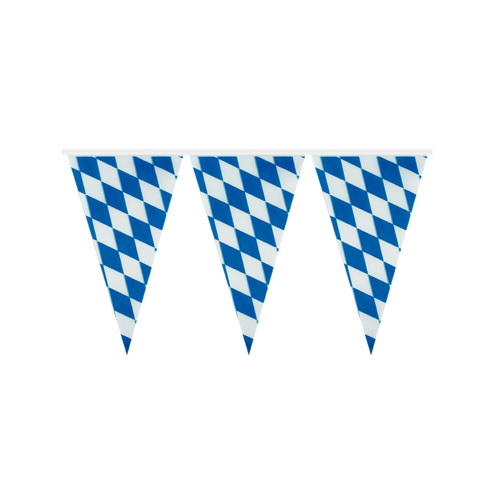 Rubies Bavarian Beer Festival Pennant Garland Blue/White