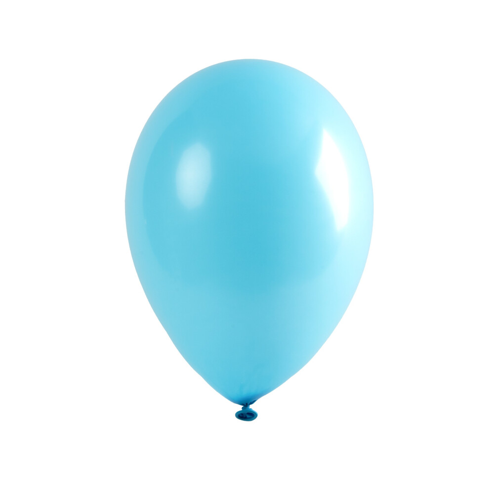 12 light blue balloons 28 cm