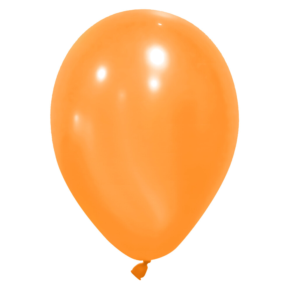 Rubies 100 Balloons 27 Cm Orange