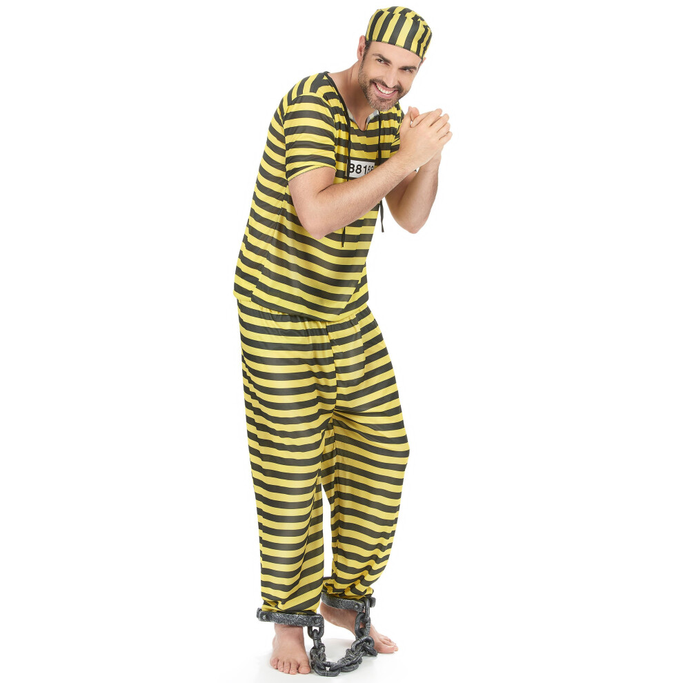 Rubies Prisoner Costume Yellow