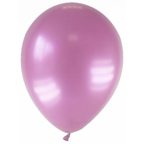Rubies 12 Pink Metallic Balloons 28 cm
