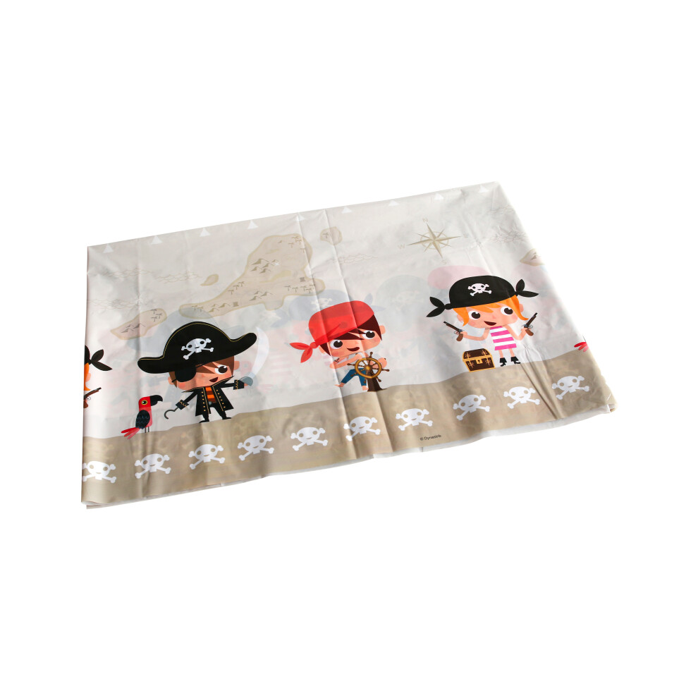 Rubies Pirate Plastic Tablecloth 130 X 180 Cm Beige