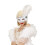 Rubies Adult white wolf with feathers 1