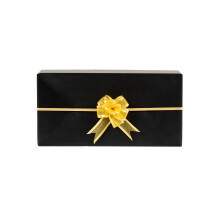 5 Mini gold organdy bow 16 mm