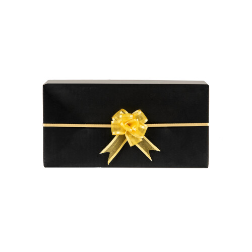 Rubies 5 Mini gold organdy bow 16 mm
