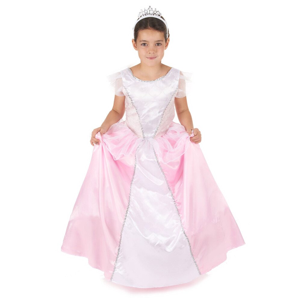 Rubies (M 7-9 Years (120-130 Cm)) Pink And White Princess Costume For Girls Pink,White