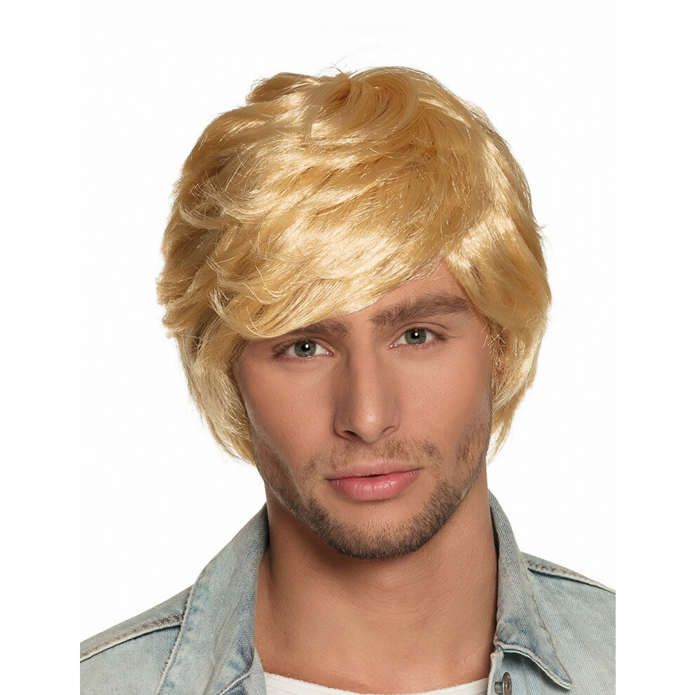 Rubies Short Retro Blonde Men's Wig