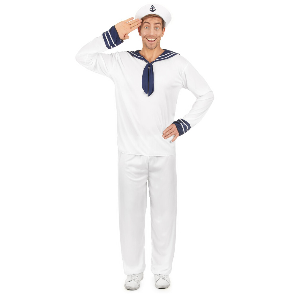 Rubies (S) Men's Sailor Costume White