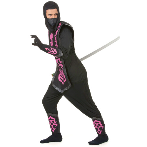 Rubies (M) Men's felt-effect ninja costume 1
