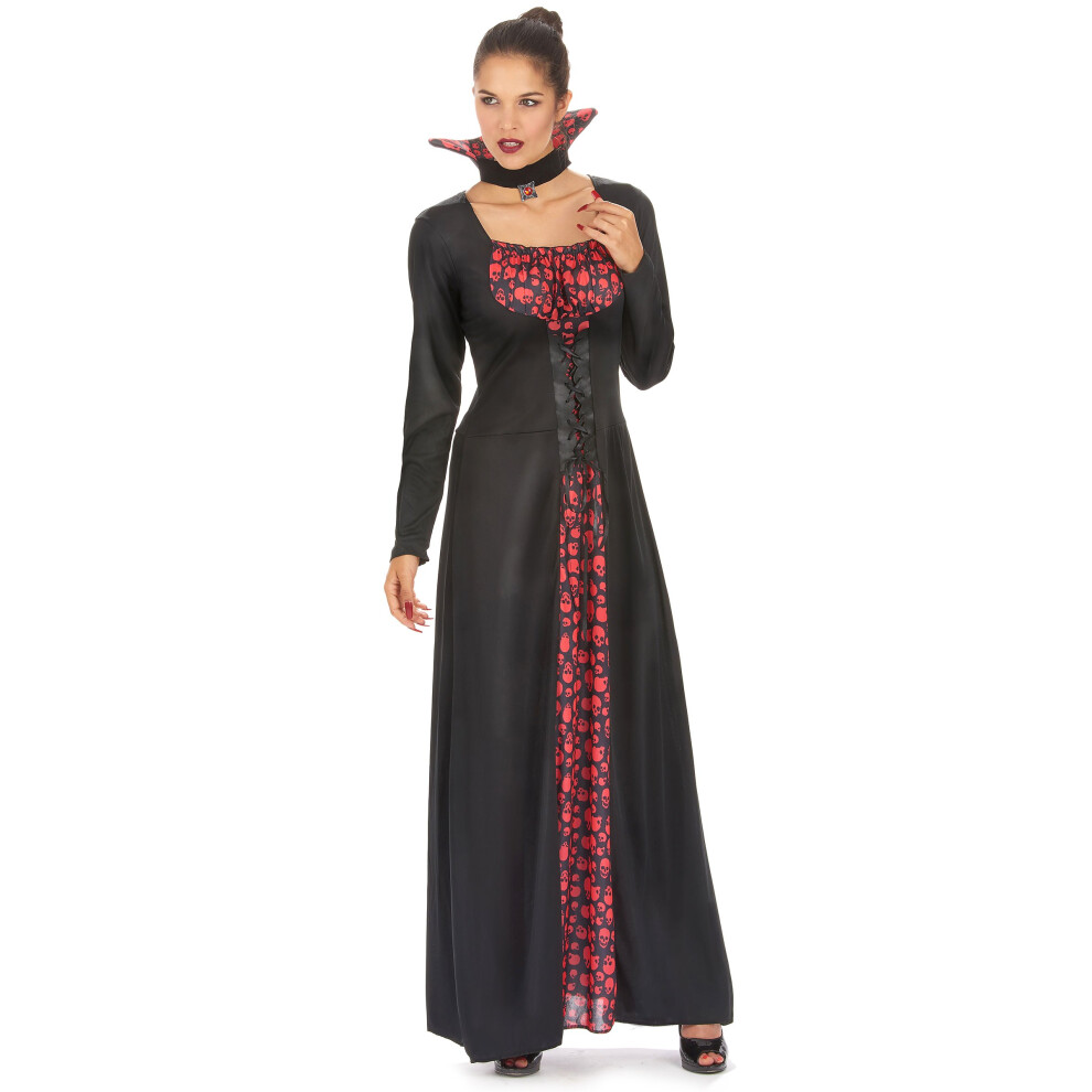 Rubies (Xs) Elegant Vampire Costume For Women Black