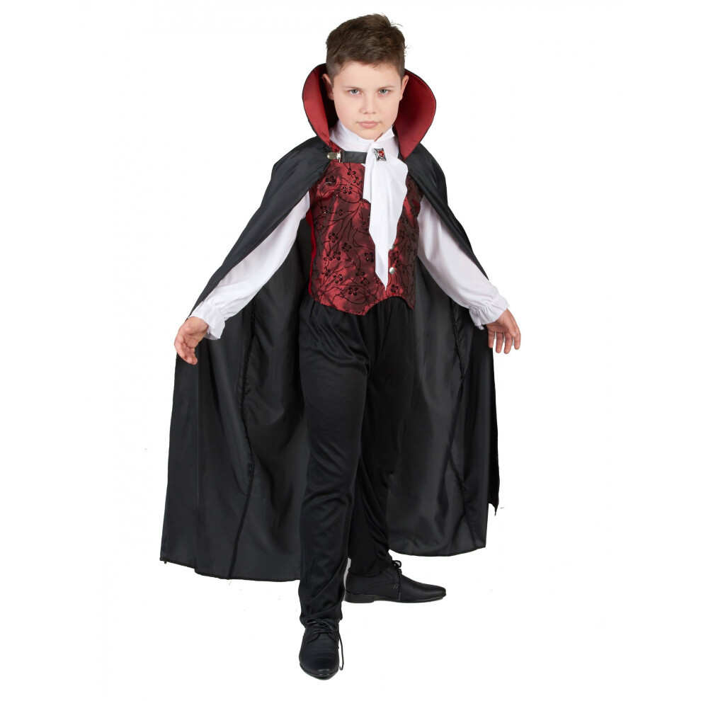 Rubies (L 10-12 Years (130-140 Cm)) Elegant Vampire Costume For Boys