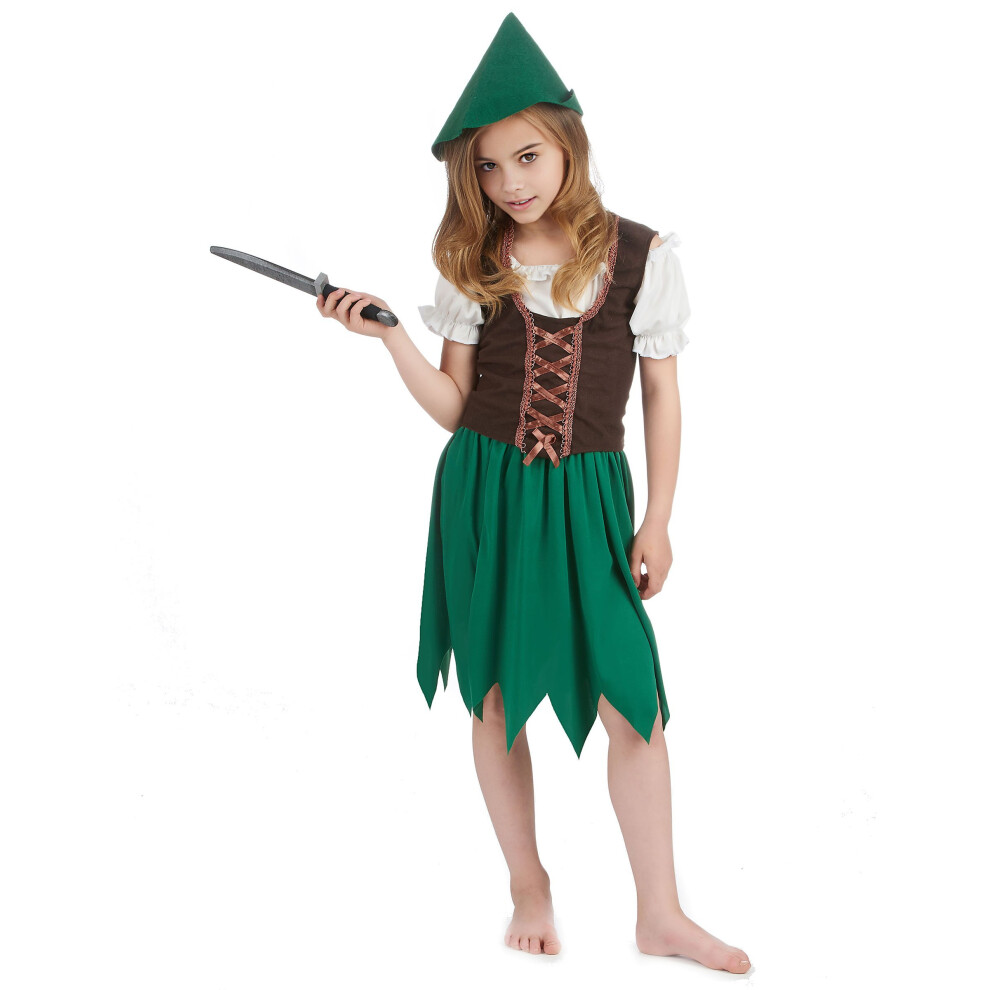 Rubies (L 10-12 Years (130-140 Cm)) Woodland Girl Costume