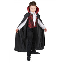 (S 4-6 years (110-120 cm)) Elegant vampire costume for boys