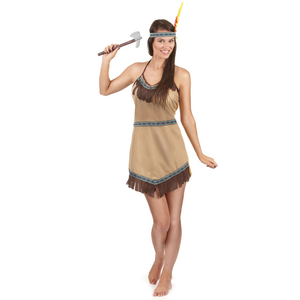 Rubies Light Beige Indian Costume For Women Cream