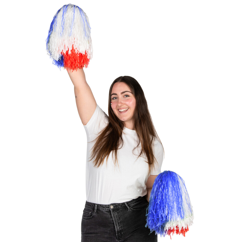 Rubies Pompon Supporter France Blue/White/Red