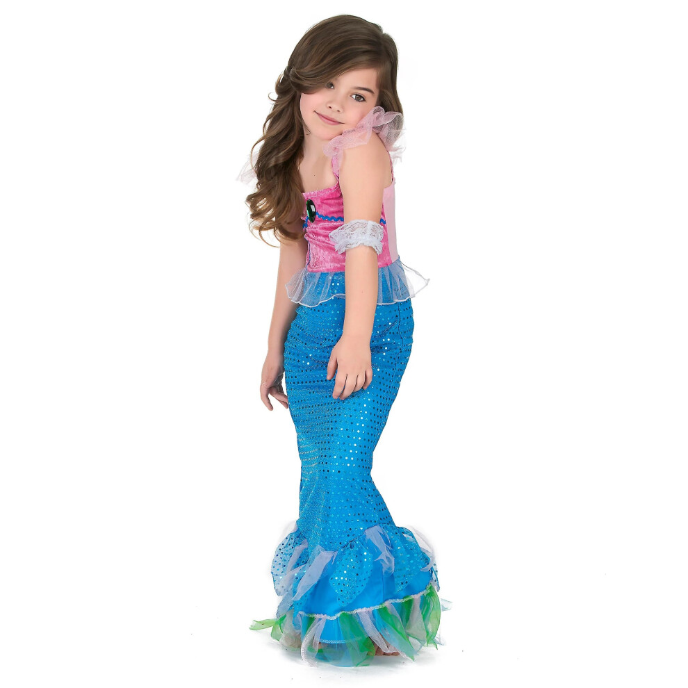 Rubies (S 4-6 Years (110-120 Cm)) Mermaid Costume For Girls Pink/Blue