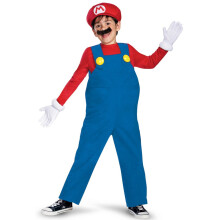 (5 - 6 years (109 - 126 cm)) Mario Deluxe Child Costume