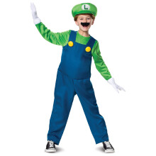 (10 - 12 years (137 - 149 cm)) Luigi Deluxe Child Costume