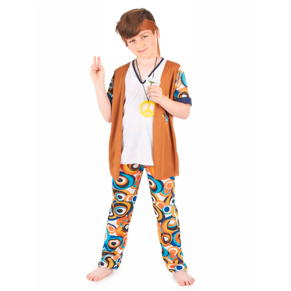 Rubies (M 7-9 Years (120-130 Cm)) Hippie Boy Costume