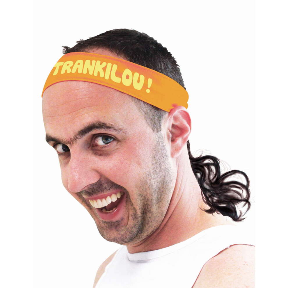 Rubies Trankilou Mullet Headband Orange/Black