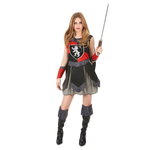 Rubies (M) Medieval Knight Costume for Women