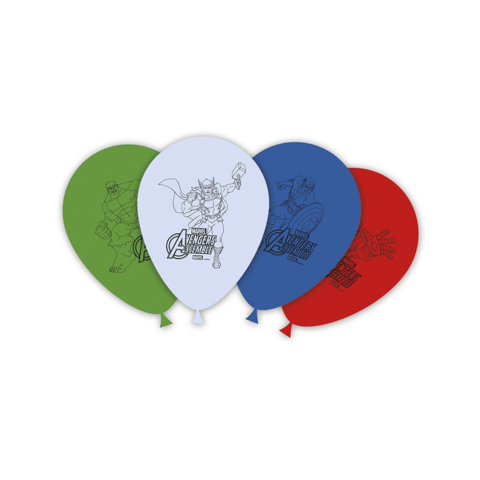 8 Avengers latex balloons