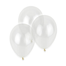 Transparante ballonnen - GLOBOLANDIA - 28 cm - Klassieke ballon - Helium - Voetpomp