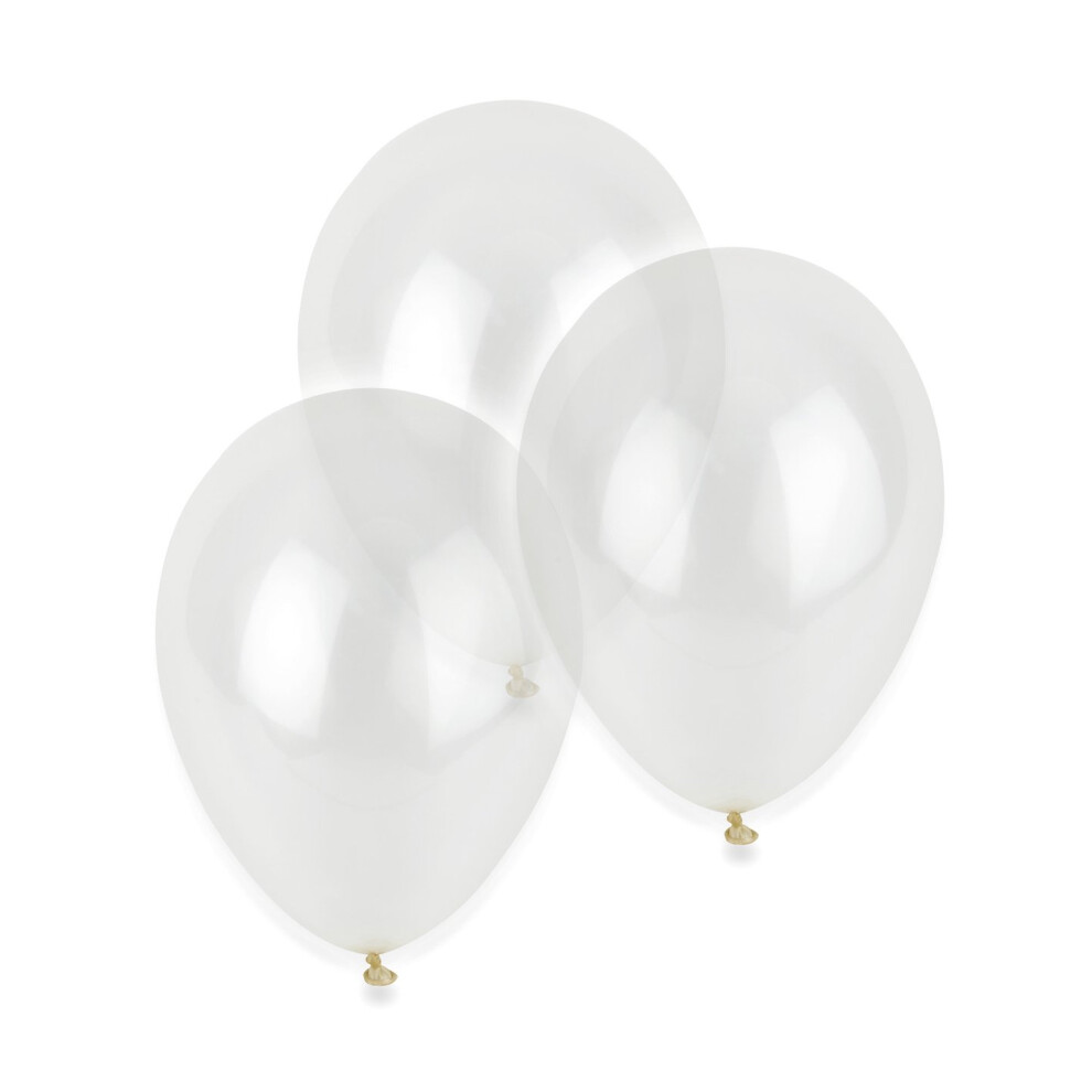 Rubies 12 Transparent Balloons 28 Cm