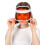 Rubies Adult orange poker player visor 2