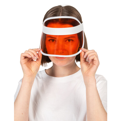 Rubies Adult orange poker player visor 1