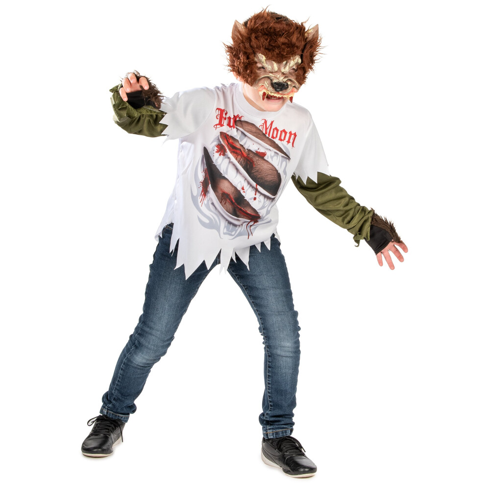 Rubies (12 Years (140-147 Cm)) Werewolf Costume For Children - Deluxe