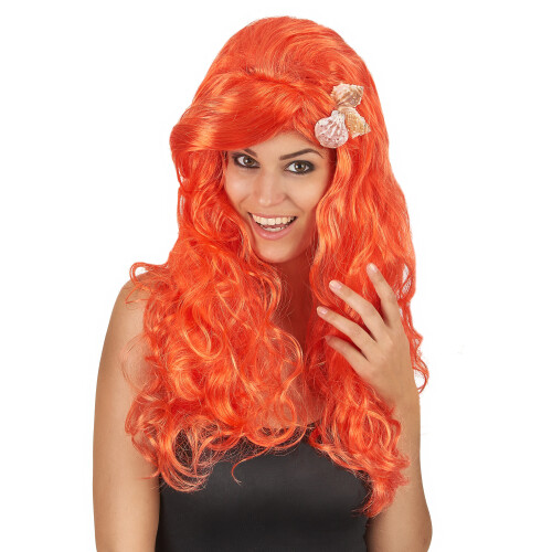 Rubies Long orange wig for women
