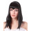 Rubies Black vampire wig with bangs for women 1